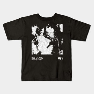 808 State / Minimalist Graphic Artwork Design Kids T-Shirt